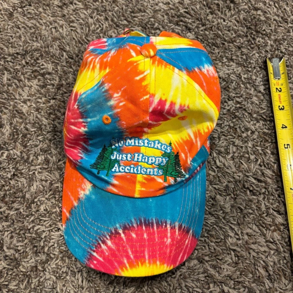 Bob Ross Tie-Dye No Mistakes Just Happy Accidents Cap